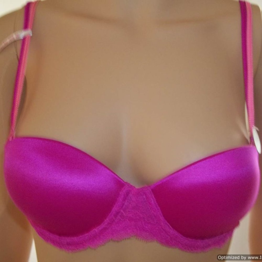 Victoria's Secret PINK Push-Up Bra-Pink,34A-New with Tags